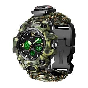 23-in-1 Survival Digital Watch Green Camo